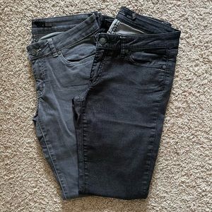 Prana Kara black and grey 4/27 jeans